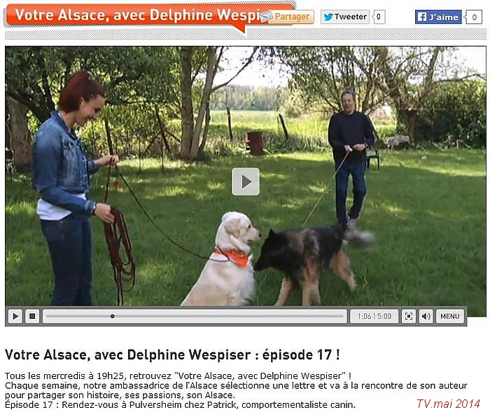 Delphine Wespiser rencontre Patrick Grimm  et son chien.